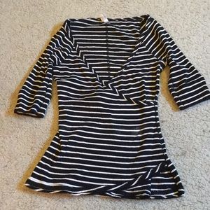 Free People striped medium sleeve shirt